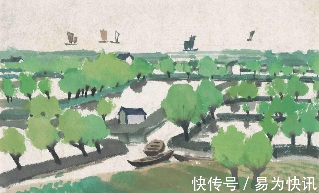 徐悲鸿!他被徐悲鸿称为“中国艺术界卓绝天才”,融入水墨意境的水彩,太美好了!