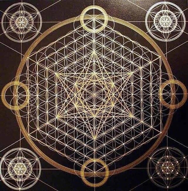 神秘的宗教几何学艺术,每个图案都有特殊寓意,试着凝视一下图案_【快