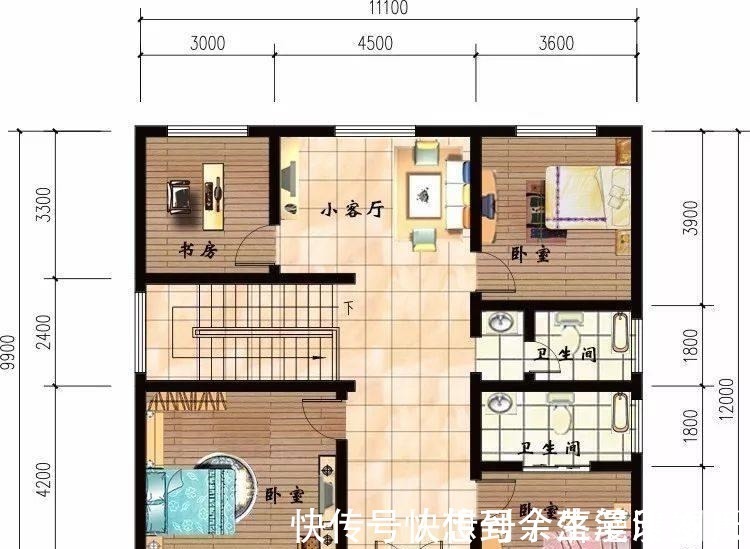 两厅|造价18万的两栋小别墅,带走廊设计,为农村生活量身定制!
