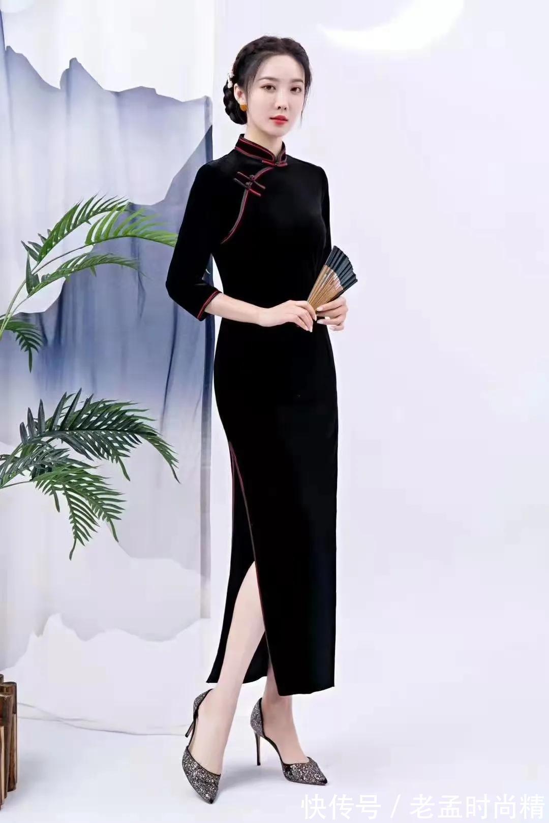 旗袍|丝绒让你的旗袍更有质感!奢华再添一抹高雅之感,让人迷醉不已!