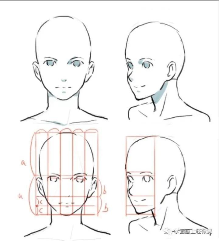 教程|人物头部绘法教程,练起来!