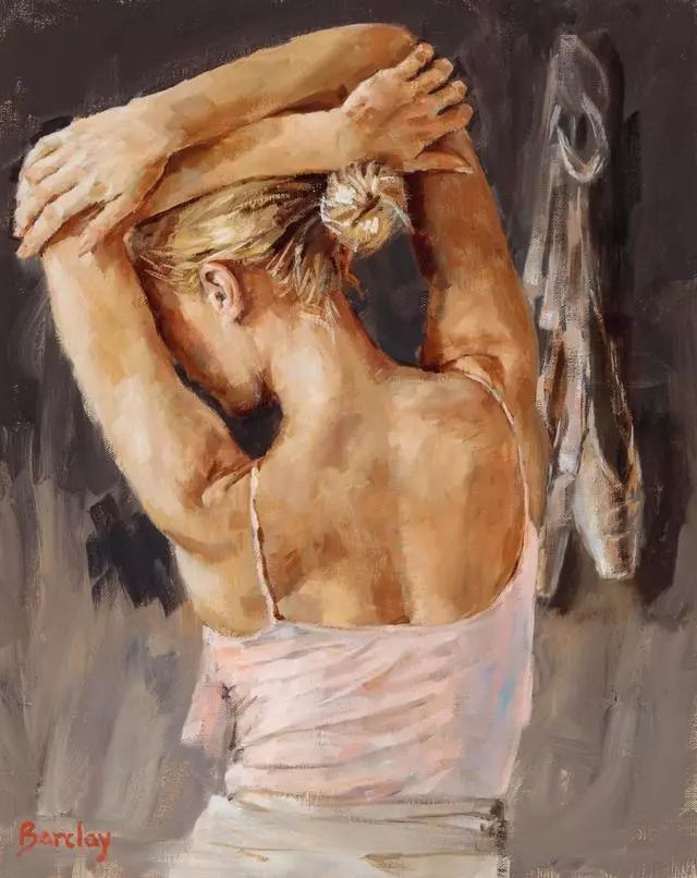 穆里尔|英国画家穆里尔笔下的舞女,身体张力的展现,舒展的弧度太美