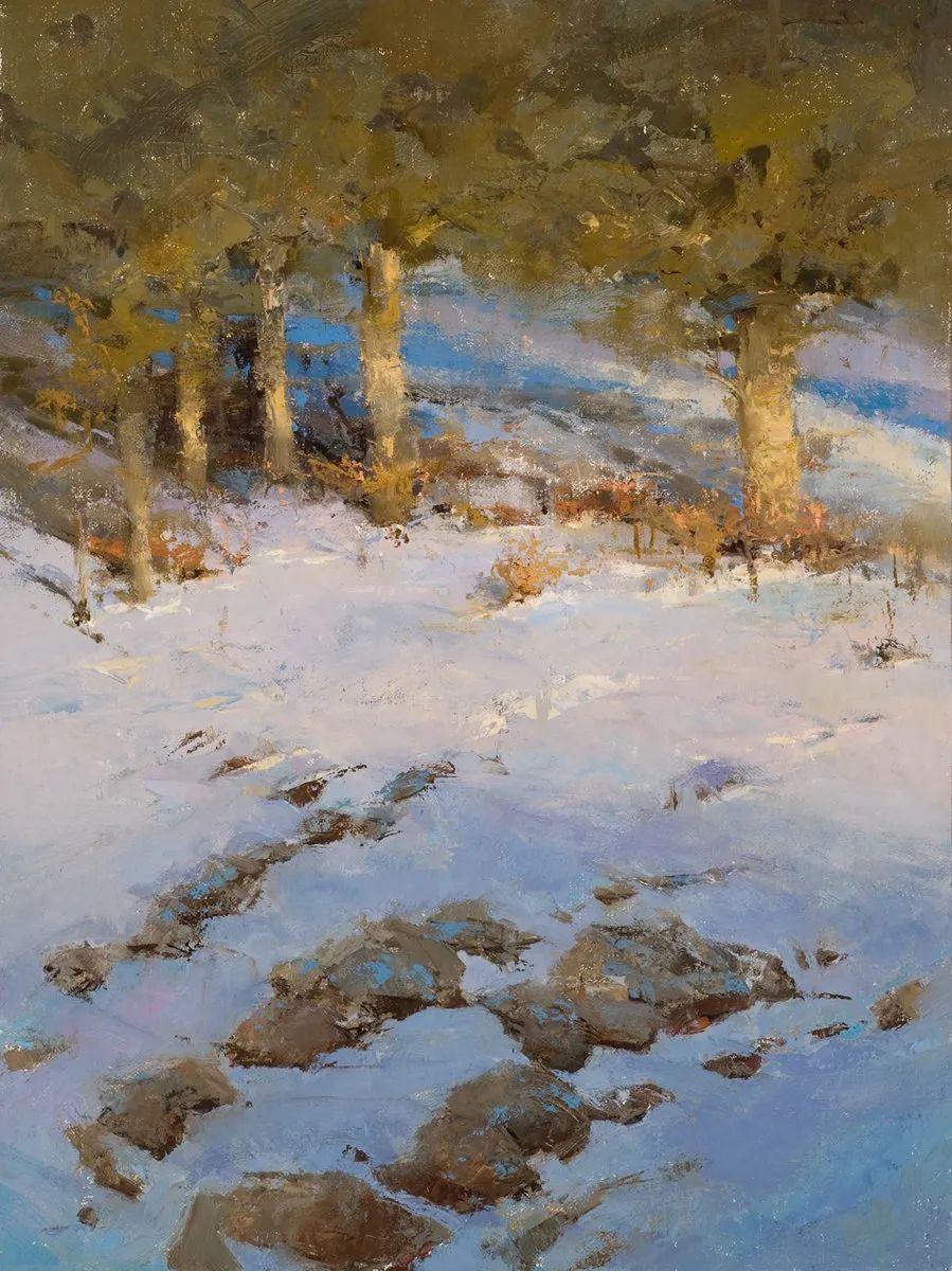 德克萨斯州#大卫·格里芬的风景油画高清图,放大看,更迷人