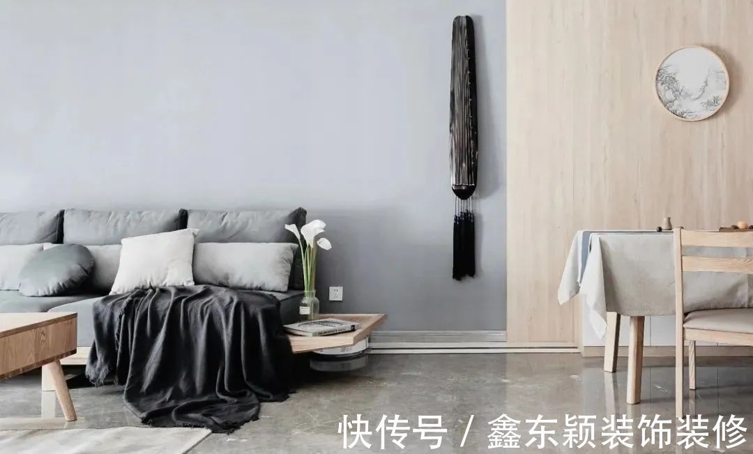 客餐厅|110平三居室,花11万精装房改造,卡座+餐边柜设计,温馨实用!