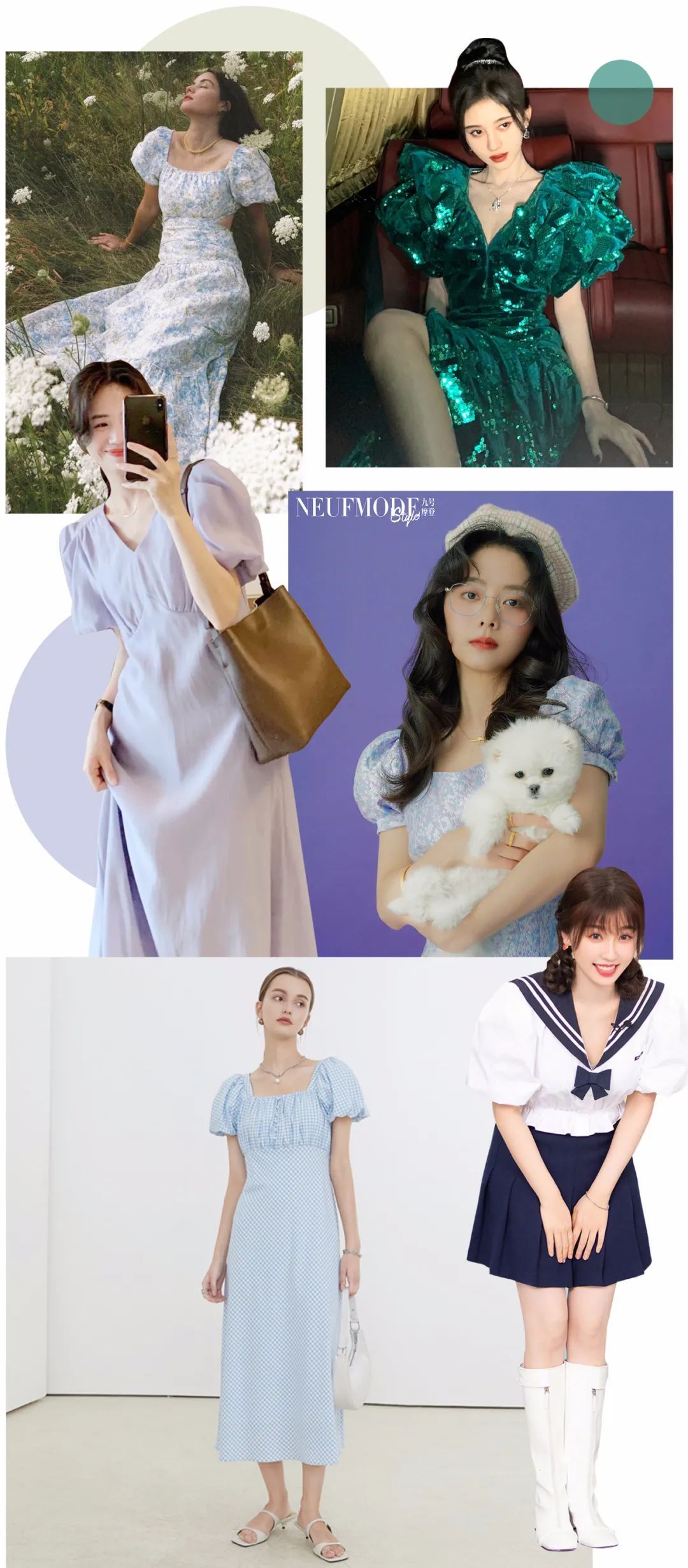 上半身|今年“泡泡裙”也太火了！选款选得好，气质显瘦少不了