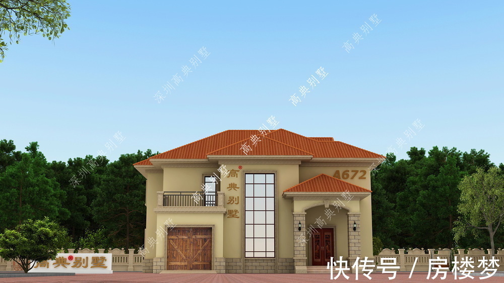 户型|这款欧式小别墅,户型漂亮又实用,价格也不贵。