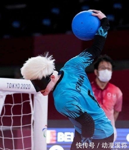 中国队|中国盲人门球选手胡明耀,酷似五条悟老师,像从动漫中走出来的
