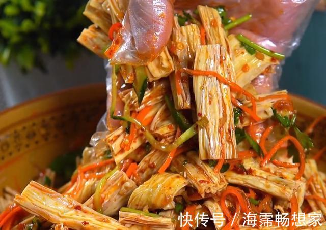 凉拌菜|凉拌腐竹好吃也有窍门，教你这个方法，爽口入味，连吃三天都不腻