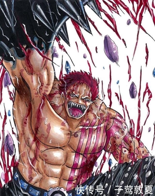 分享|海贼王:卡二壁纸分享,萌版卡二与甜甜圈融合,暗黑版散发霸气