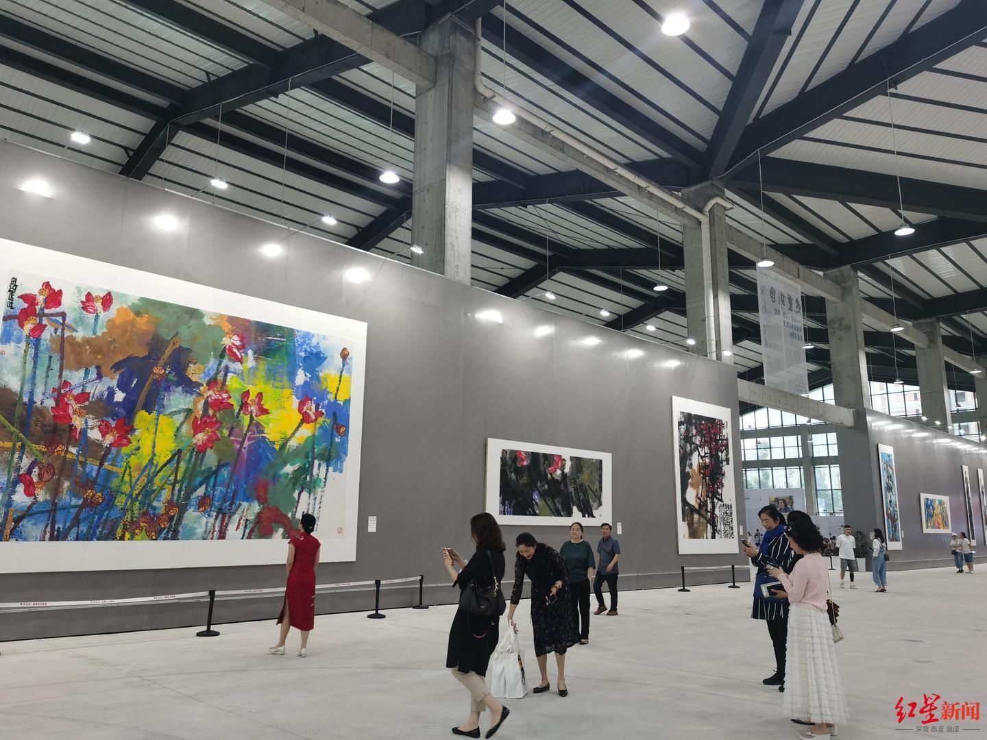 赵蕴玉#“写”出来的画,展艺术之壮美!蔡寅坤书画大展今日启幕