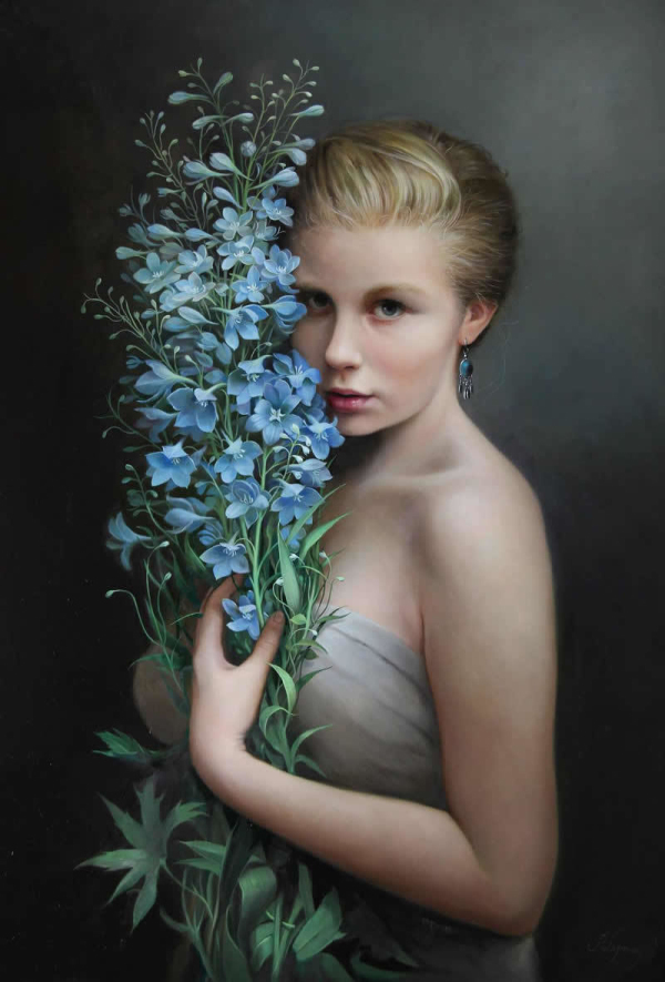 绘画!比利时画家瓦格曼斯的油画,笔触细腻,逼真生动