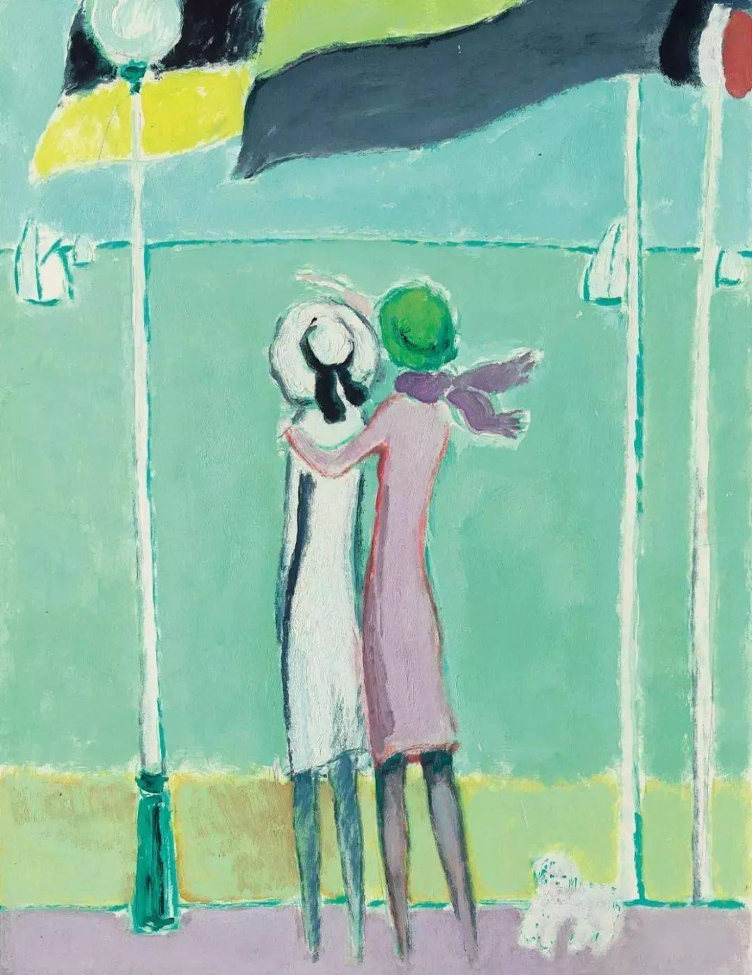 野兽主义#皮埃尔·卡西尼尔:领略野兽主义奔放节奏和表现主义浓烈意蕴油画作品