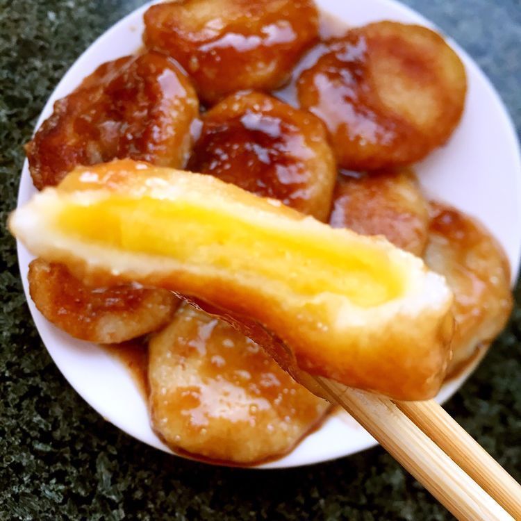 糖油粑粑|速冻汤圆“这样”做，变身特色小吃，软糯香甜，一碗十个不够吃