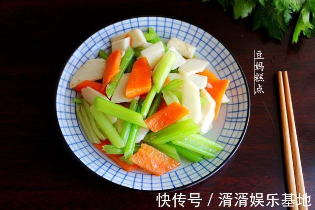 又一道纯素小炒,山药炒西芹的做法,营养健康,多吃还不怕胖