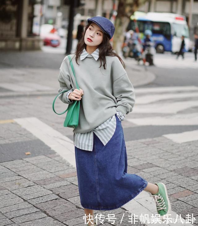 毛衣|毛衣+卫衣,卫衣+大衣,小个子冬天这么穿太美了!