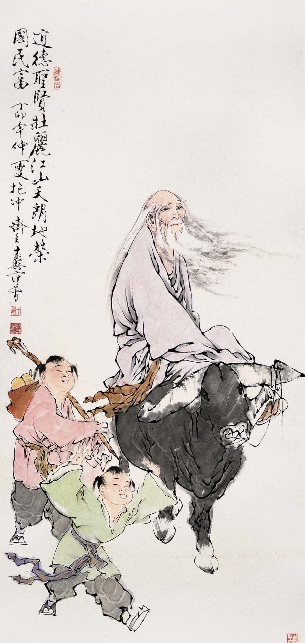 题材&范曾画多幅《老子出关图》,画错还卖782万,太不可思议了!