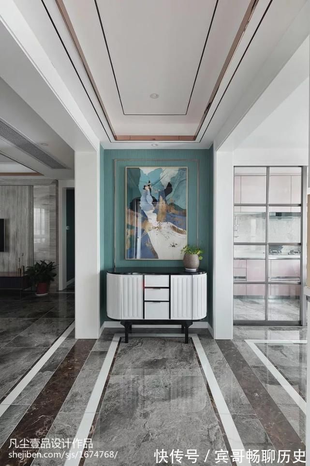 拼花|玄关是家的门面,原来地砖也可以铺得这么美~