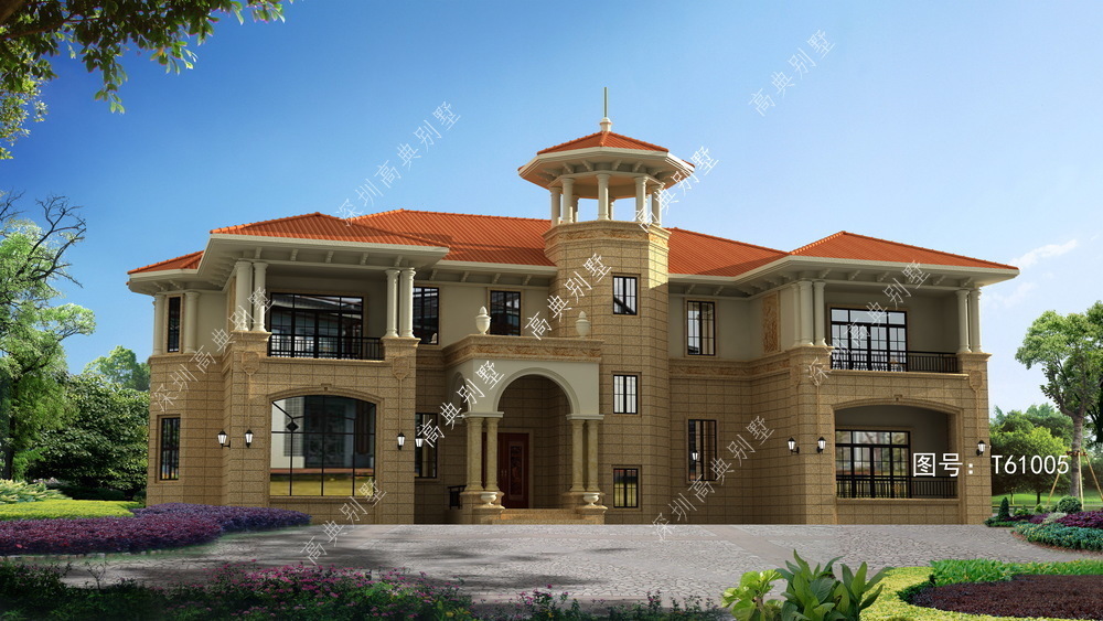 别墅|这款二层欧式别墅,成本不高,一看就是个有钱人。