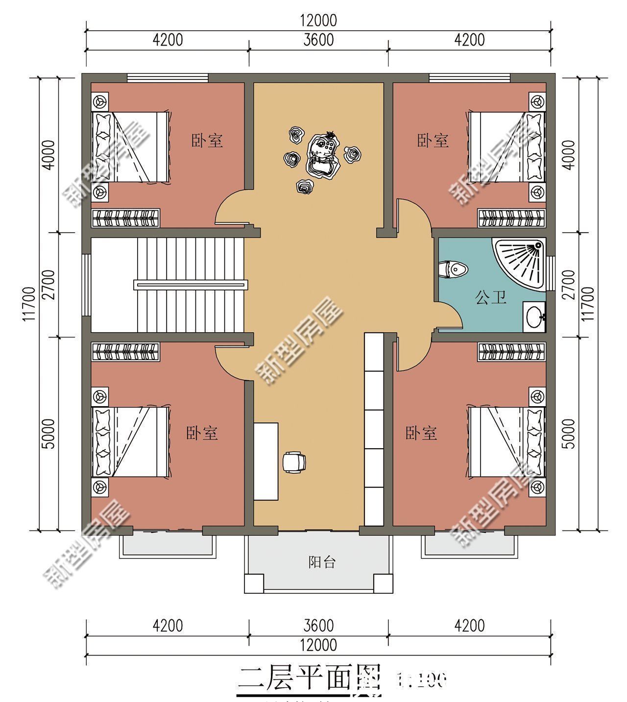 占地面积|占地100多平，多卧室设计，这样的农村别墅25万能盖起来吗？