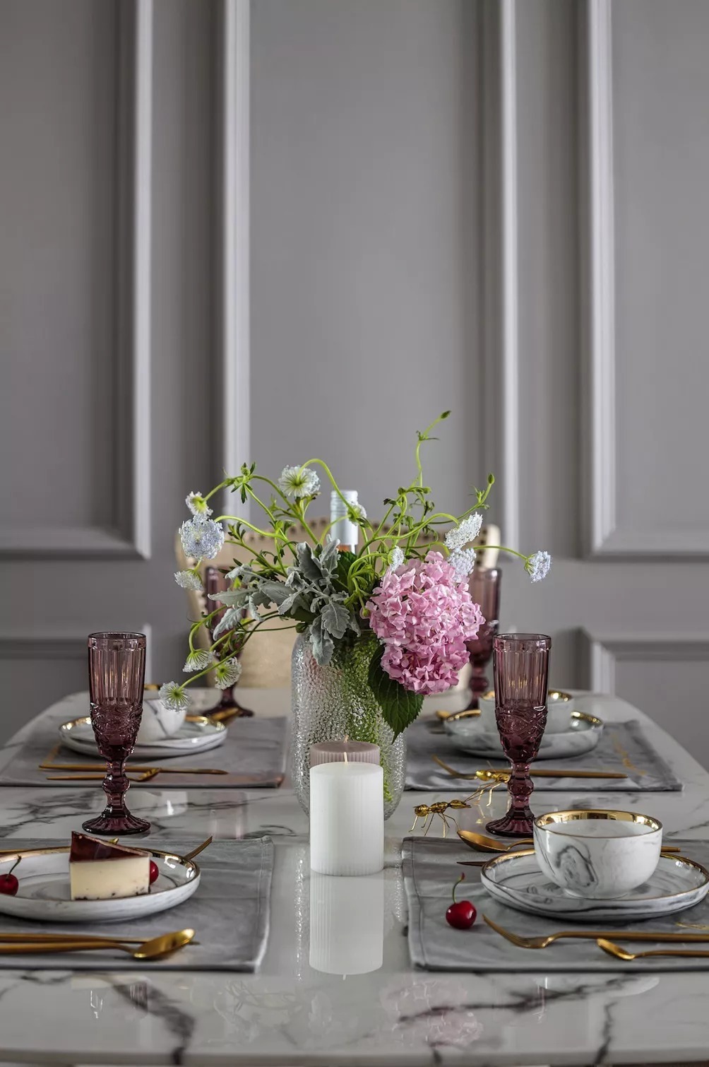 搭配|126平轻奢美式,全屋高级感十足,进门就被高级灰玄关、六角方砖惊艳了!