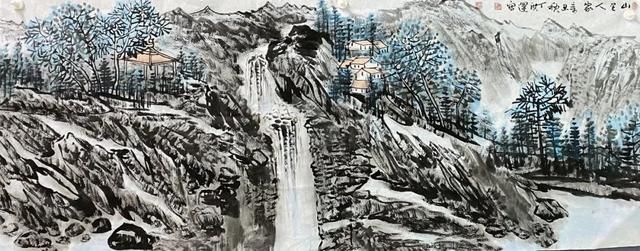 国画&职业画家丁洪运国画山水画作品欣赏