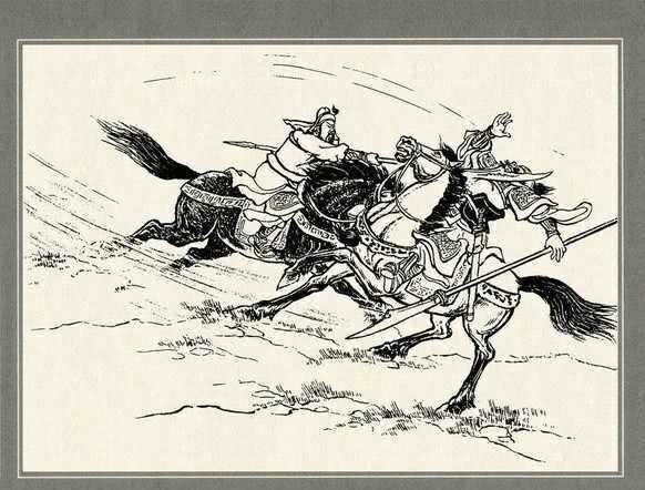 厮杀|在卧牛山下,关羽和赵云刀枪相见,阵前厮杀一场,结局会如何呢?