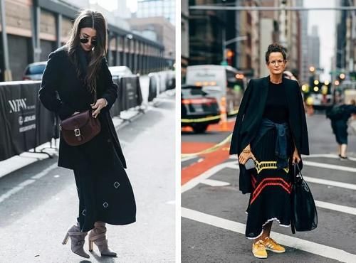 今年冬天，黑色大衣又火了！