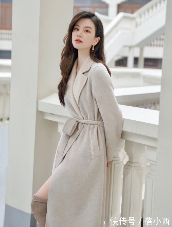 短靴|158-165cm的女生穿大衣别乱搭,学博主这样穿,保暖时髦还好看!