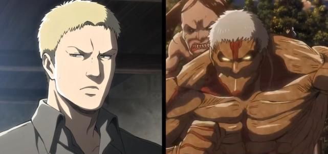 巨人|进击的巨人:巨人化前后对比图,莱纳彰显沉稳,艾伦形象过于奇异