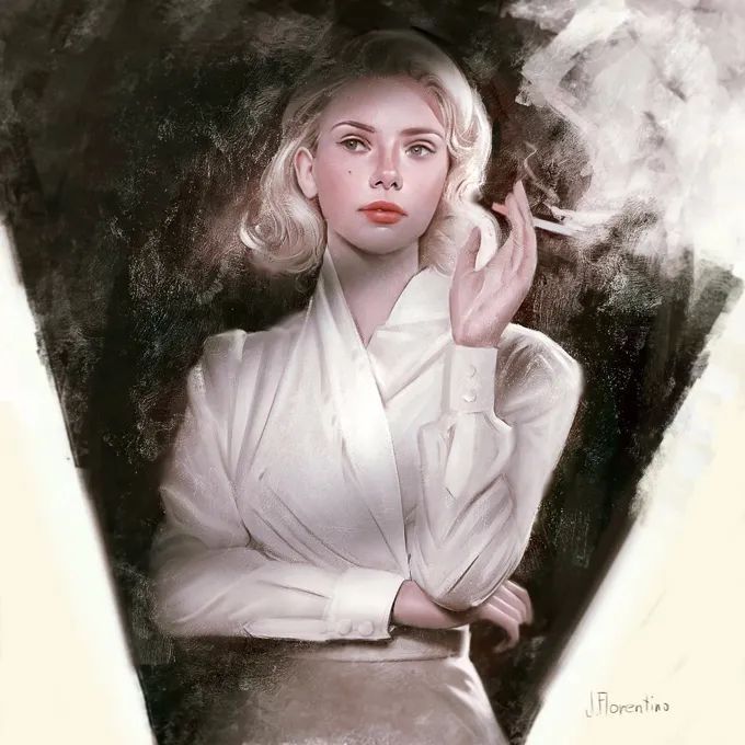 小姐姐#仙女般的小姐姐,清纯不做作的肖像画