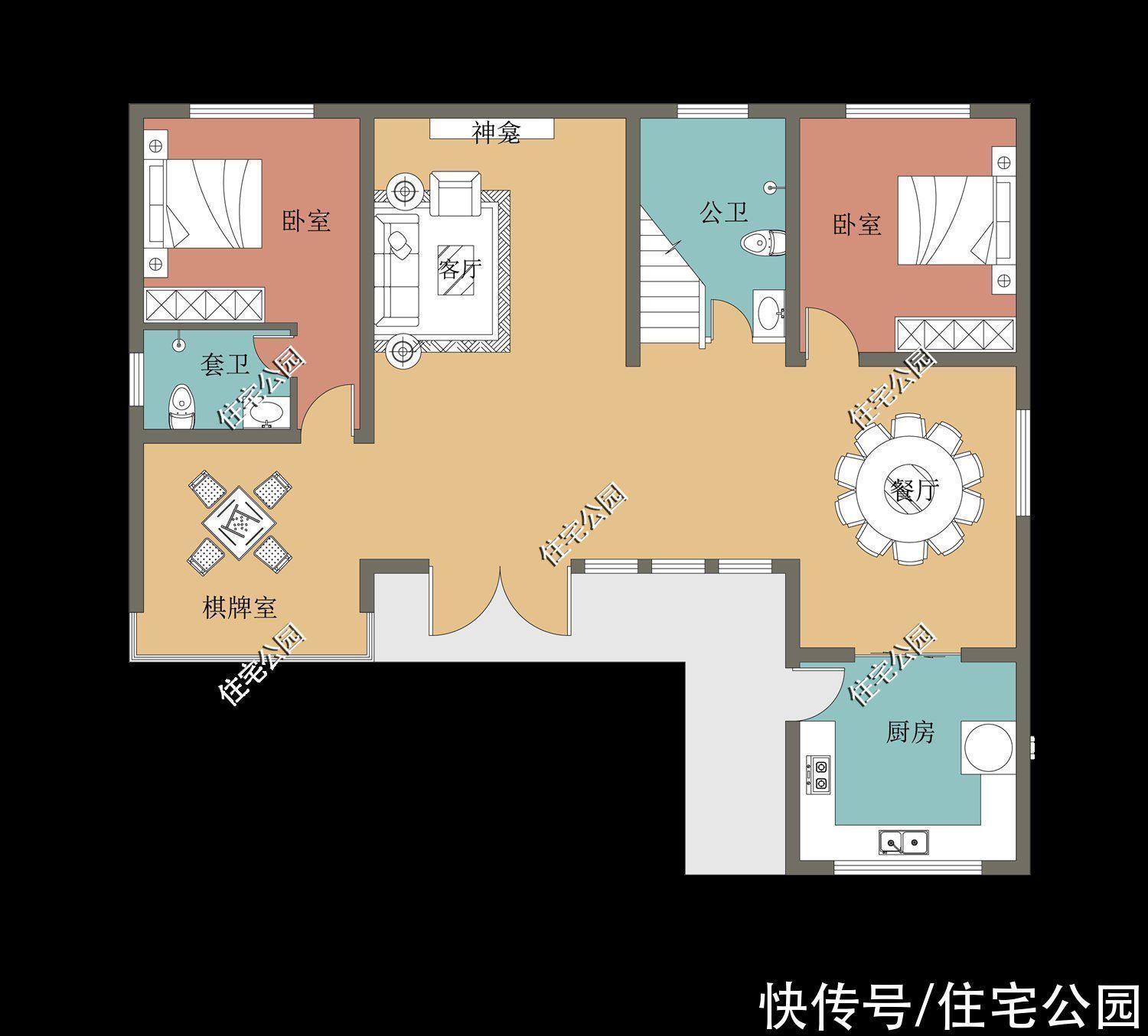 二层|下半年建房就选这10套二层吧，颜值一套比一套高，30来万就能盖