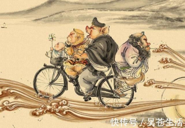 祖传$画家专画“祖传假画”,一幅《三英战吕布》火遍全网,让人捧腹