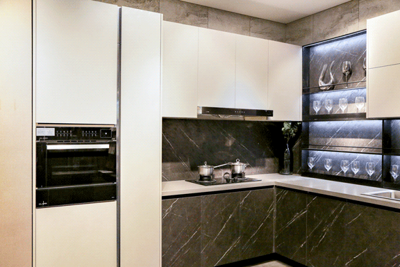 下拉篮|厨房别再乱收纳了!学国外给橱柜内设“小机关”,空间“多一倍”