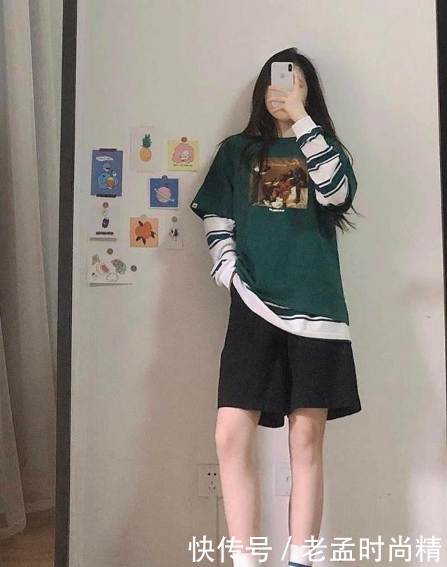潮酷风格帅女孩, 休闲舒适还时尚, 谁看了不说一声姐姐好?