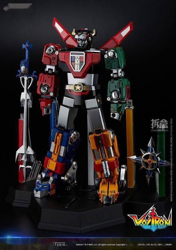 机器人|Blitzway 新品： 百兽王Voltron(战神金刚) -CARBOTIX系列可动手办（38CM高）