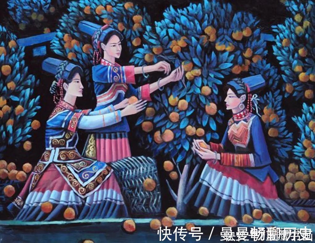 聚焦|毛长林的绘画作品，聚焦少数民族题材，给人别具一格的艺术享受