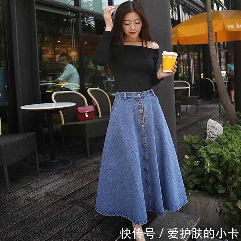 精致|早秋裙子不用多买,有件“伞裙”就够了,遮肉显瘦,还十分精致