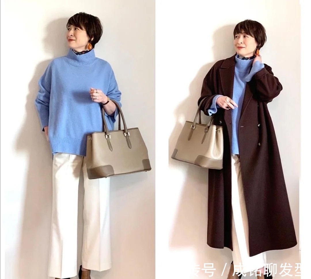 针织衫|六十岁的女人也可以如此优雅!真实自然又好看,时髦大气又显年轻