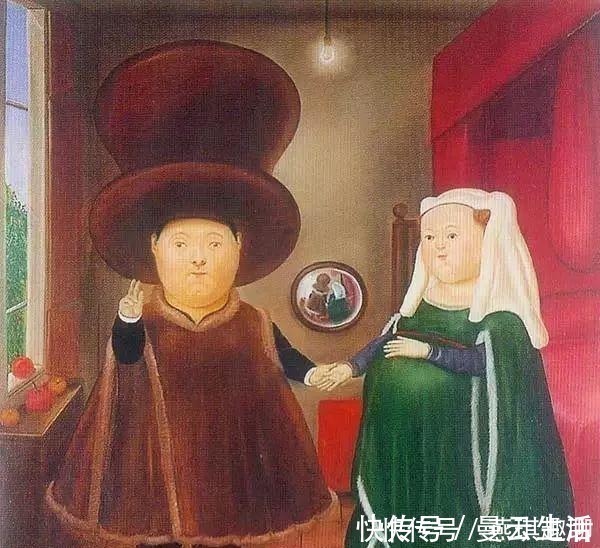 胖子@最会画胖子的魔幻现实主义画家,蒙娜丽莎在他画笔下憨态可掬