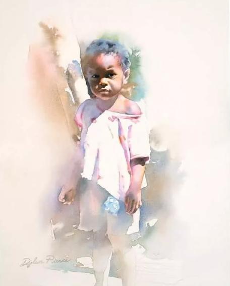 非洲#异域奇境、恍如隔世,艺术家迪兰·斯科特·皮尔斯的水彩画