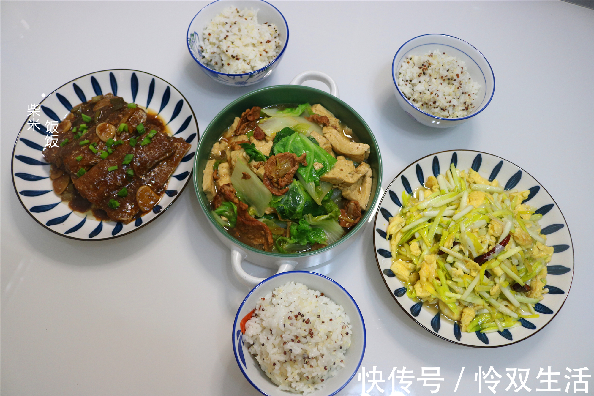 蒜黄炒鸡蛋|我家6天晚餐分享，家常饭菜，温暖又好吃，这样的搭配你喜欢吗