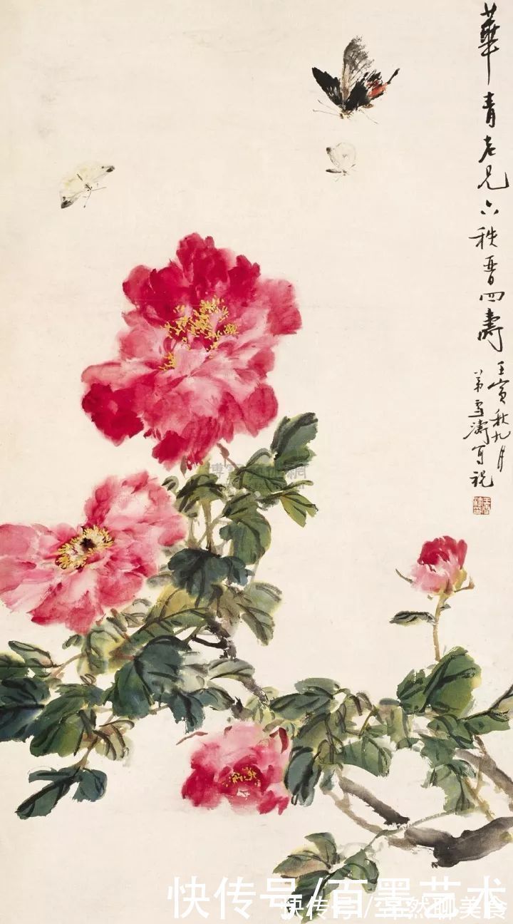 小写意@唯有牡丹真国色!小写意牡丹画150幅,美醉了