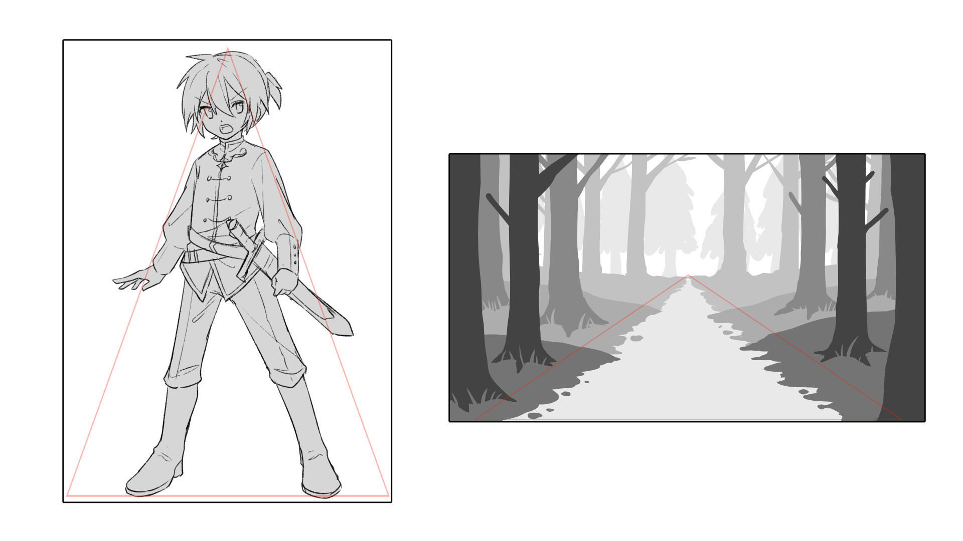 如何学习插画构图?掌握极致构图技巧!超实用绘画教程!