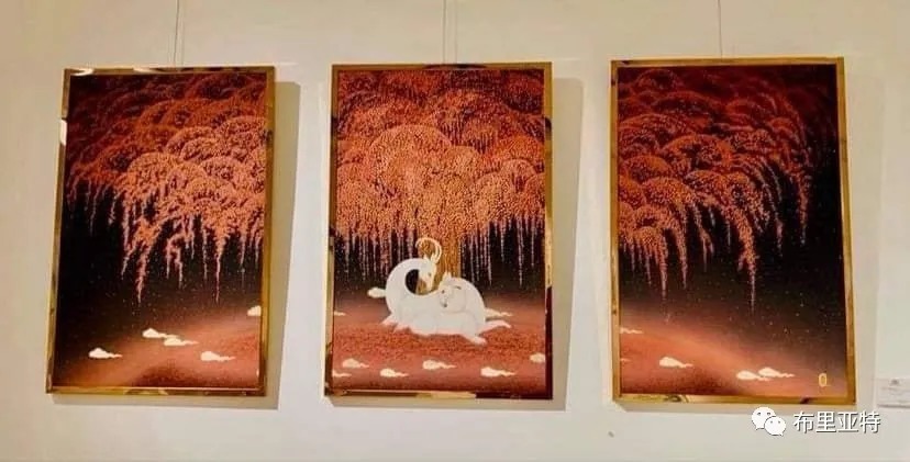 青年女画家奥云额尔德尼重现历代蒙古皇后