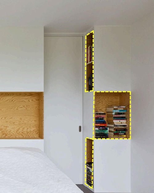 柜子|果断抛弃床头柜，打2个顶天立地的柜子，收纳真的做到极致了！