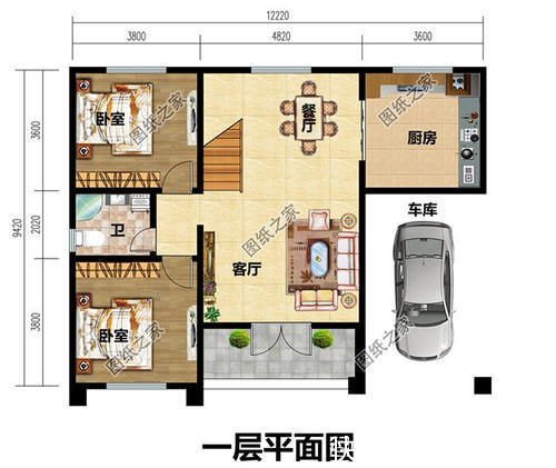 效果图|漂亮又简单的二层楼房,自建房怎么又经济又漂亮,农村建房参考