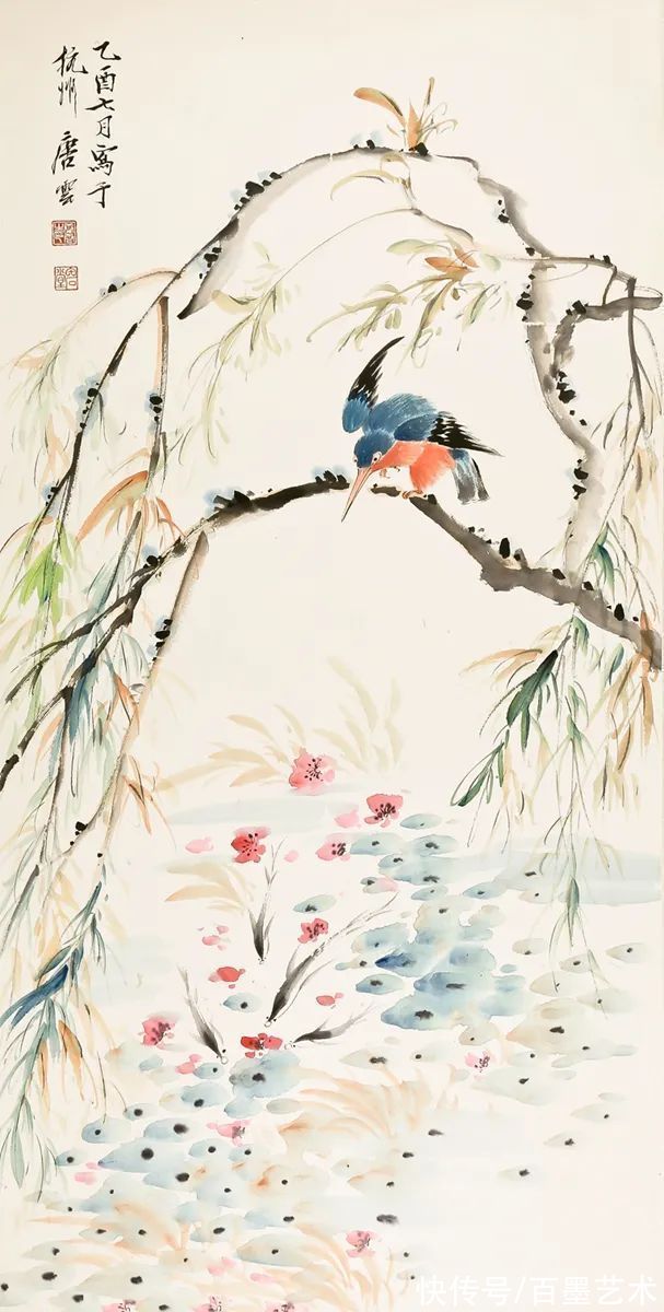 郑午昌@春风拂柳，春意浓！大师笔下的春柳太美了