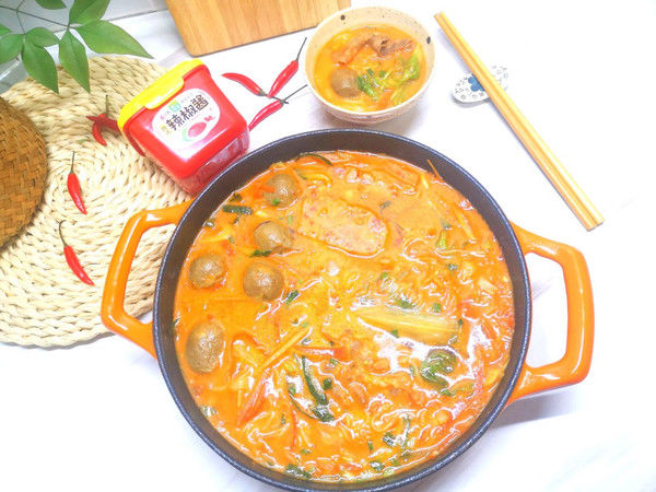 今日份韩式火锅米粉