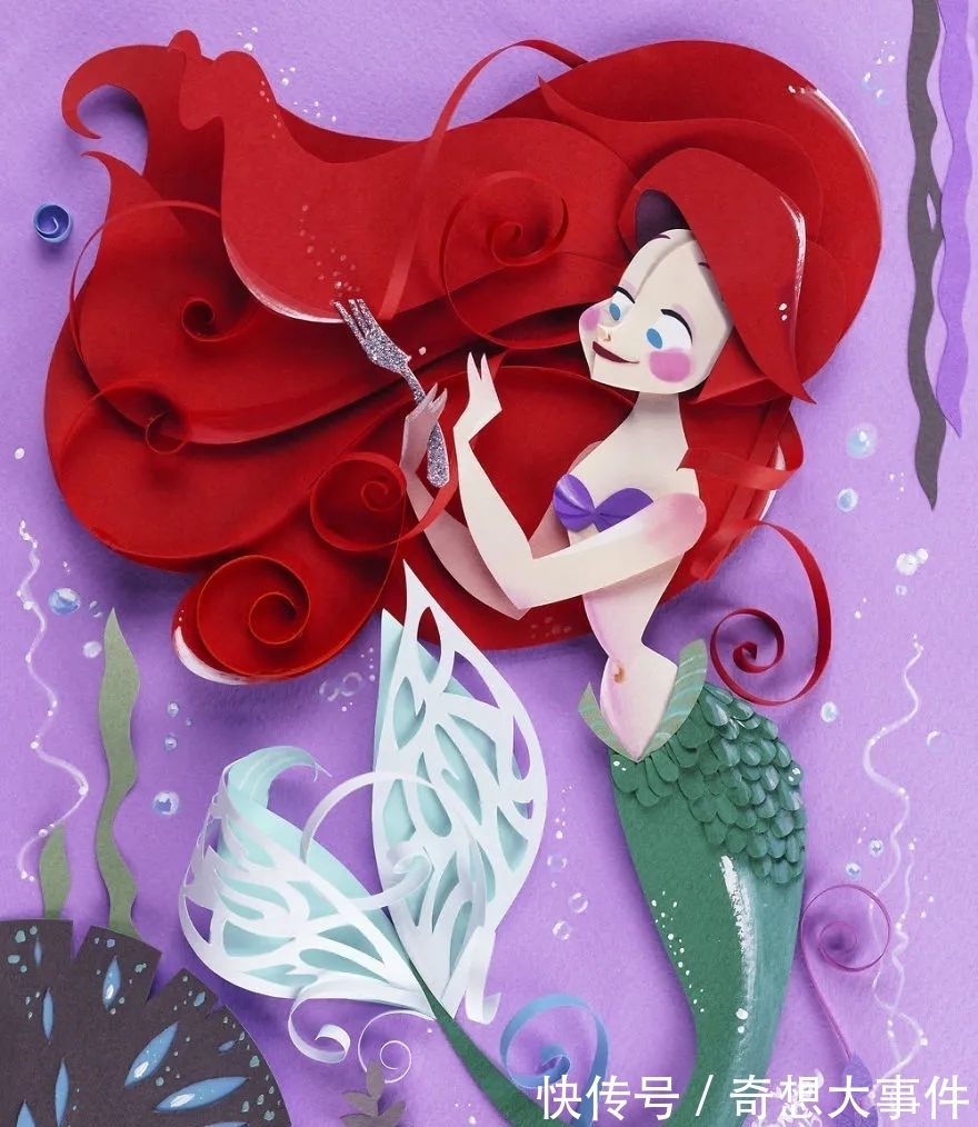 女孩子|也只有这么可爱的女孩子,才能用剪刀,剪出一整个童话故事