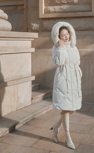 长筒靴|冬天穿“小白靴”更惊艳,显瘦耐看还减龄,配大衣美极了!